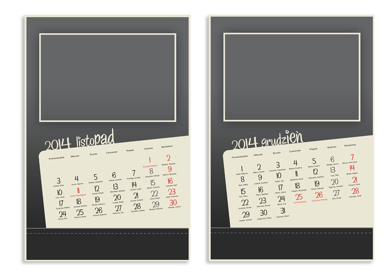 kalendarze, fotokalendarz, fotokalendarze, kalendarz, 2014, psd kalendarium