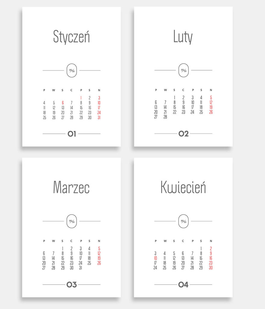 Kalendarz Pdf Do Wydruku Miesi Czny A Stron