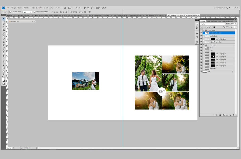 Jak zaprojektować fotoksiążkę fotoalbum w programie Photoshop