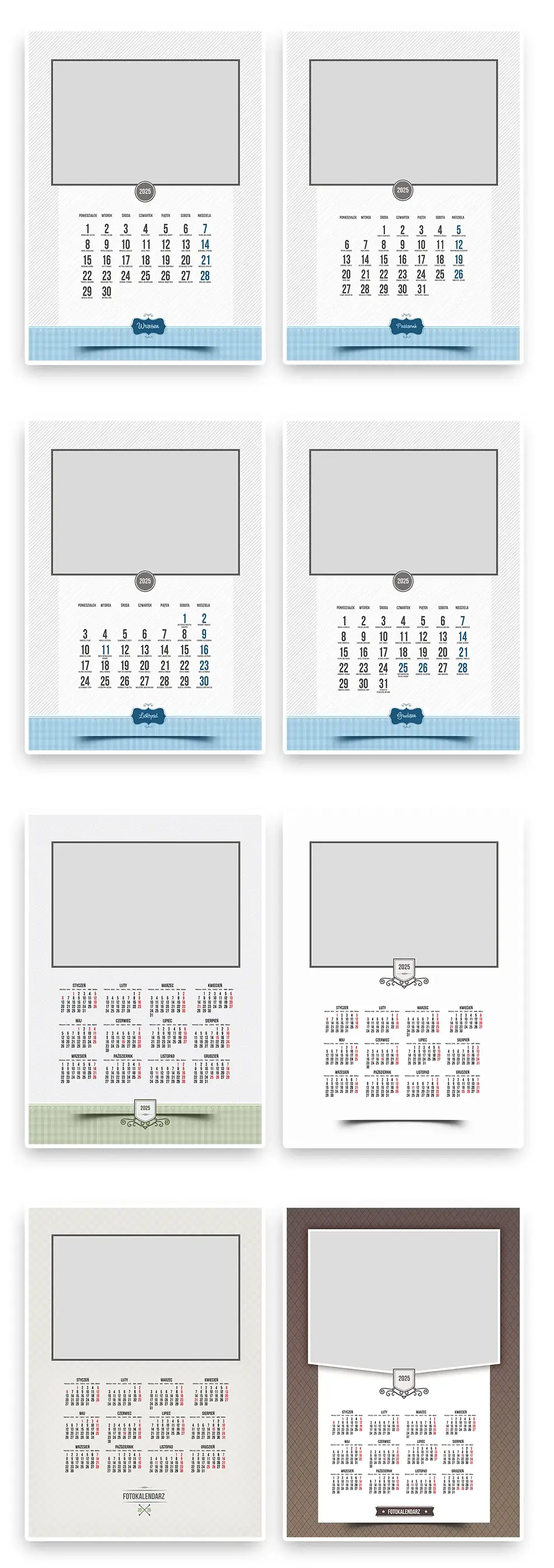 Kalendarz do Zdjęć na Rok 2025 – Spersonalizowany Zestaw