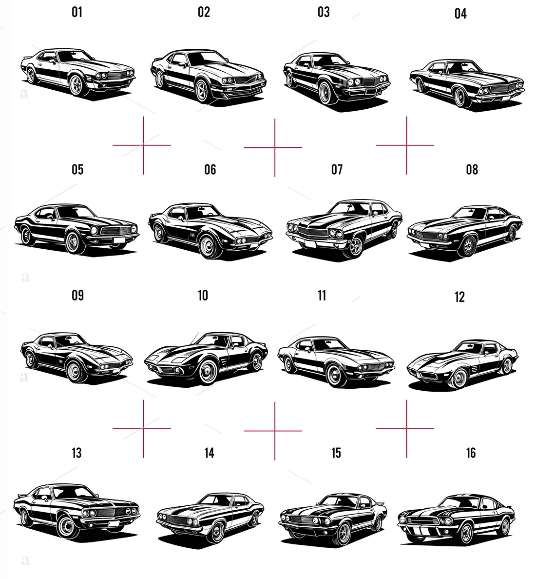 Amerykańskie Auta SVG – Grafiki Wektorowe Hot Rod CNC