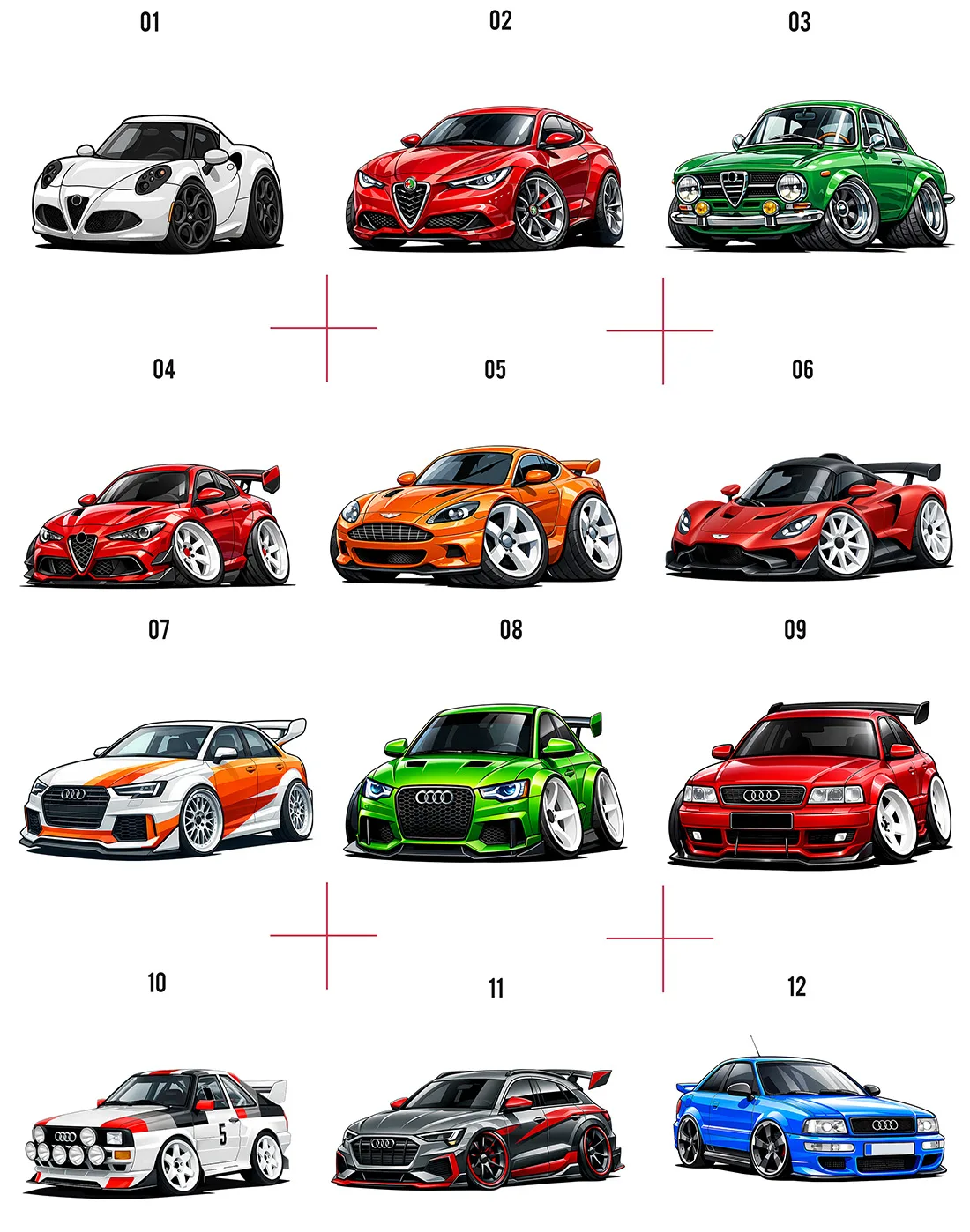 Europejskie Samochody Sportowe auta audi bmw aston martin alfa romeo