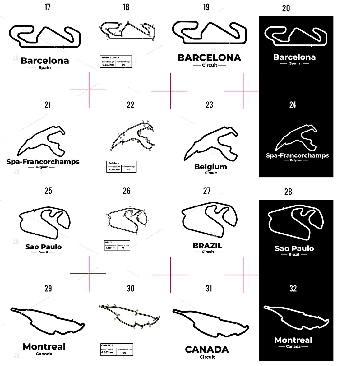 Tory wyścigowe Formuły 1, Projekty F1 2026 SVG
