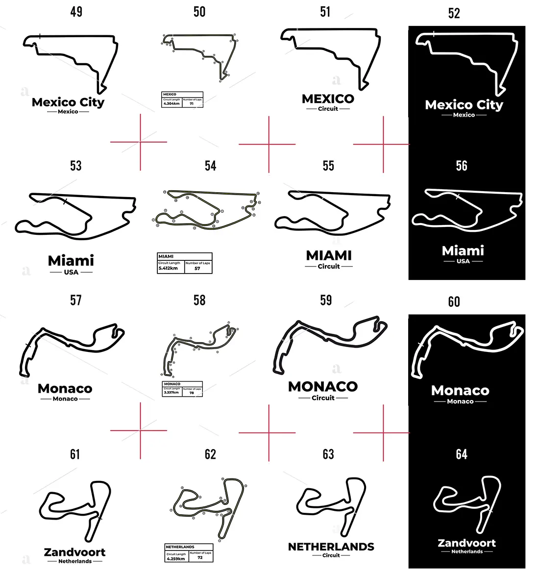 Tory wyścigowe Formuły 1, Projekty F1 2026 SVG