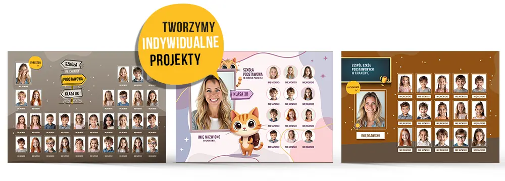 Indywidualny Projekt Tablo Usługa Przygotowania do Druku dla Szkoły
