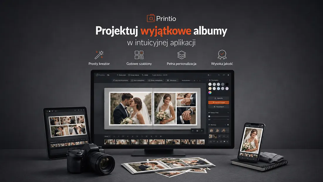 Jak zaprojektować fotoksiążkę online za darmo – krok po kroku z Printio