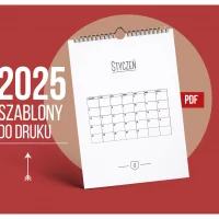 Kalendarz 2025 PDF A4 – Minimalistyczny Design Do Druku