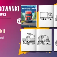 Kolorowanki ciezarowki PDF do wydrukowania samochody ciężarowe