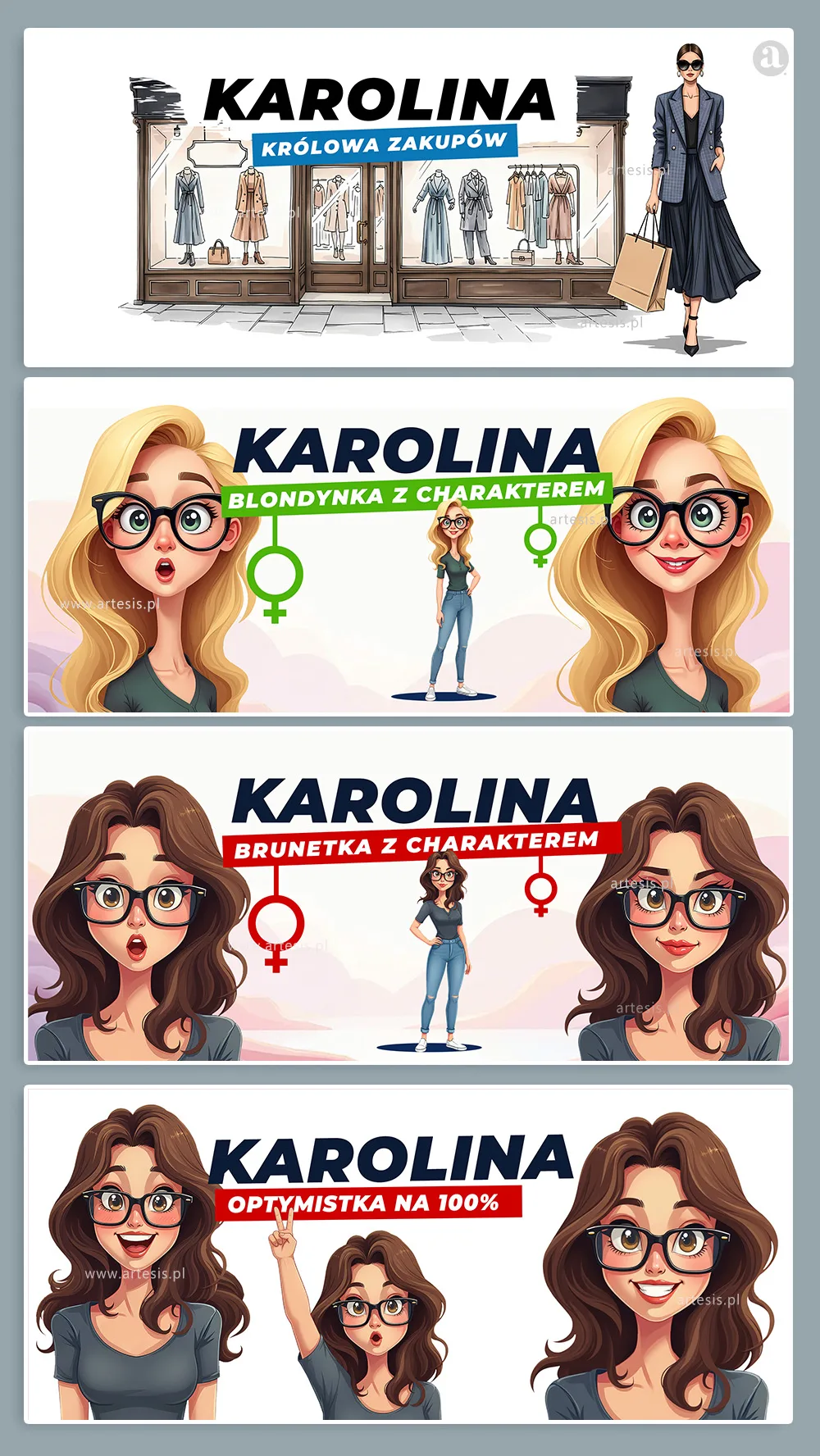 Kubki Imiona - Projekty PSD do Sublimacji dla Poligrafii