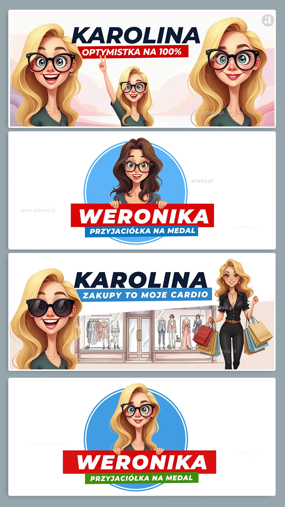 Kubki Imiona - Projekty PSD do Sublimacji dla Poligrafii