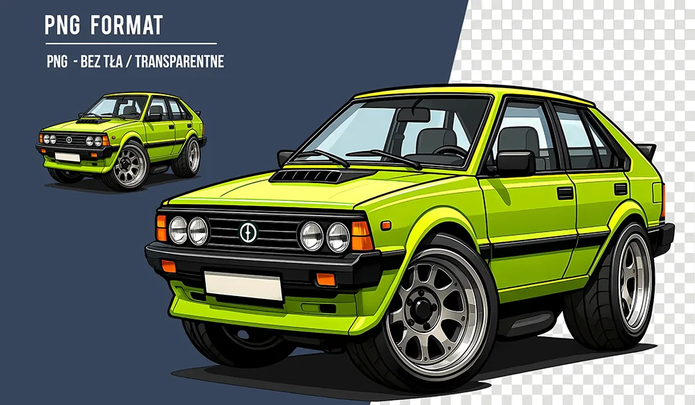 Polonez FSO Grafiki PNG Klasyk Motoryzacji PRL Poldek