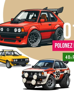 Polonez FSO Grafiki PNG Klasyk Motoryzacji PRL Poldek