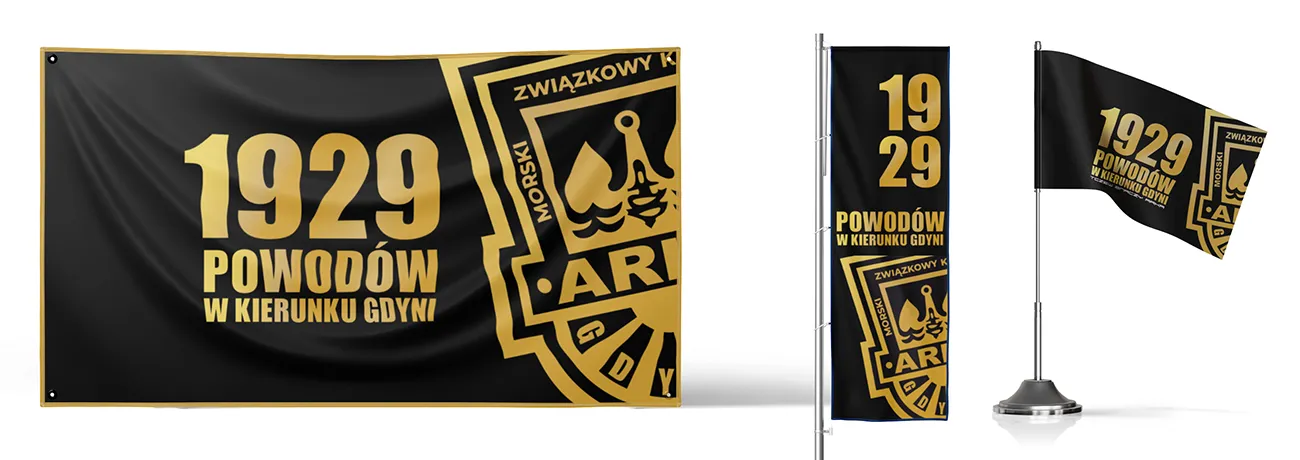 baner kibica arka gdynia projekt graficzny