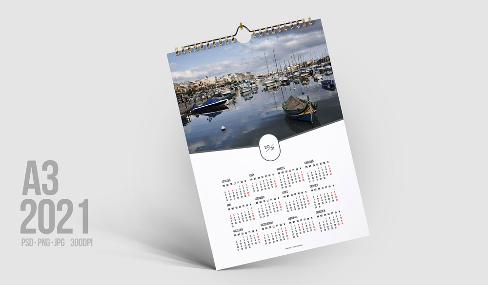 kalendarz ze zdjęć jak zaprojektować 2021 za darmo