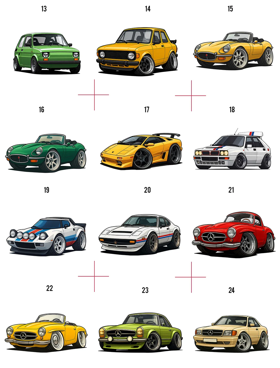 Zabytkowe samochody europejskie grafiki PNG Retro Auta