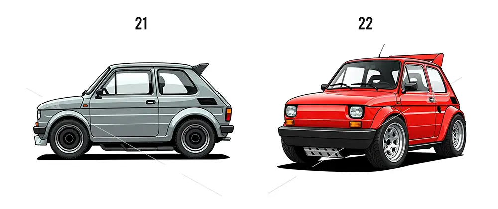 Samochód Ikona Polskiej Motoryzacji grafiki cliparty png do projektów