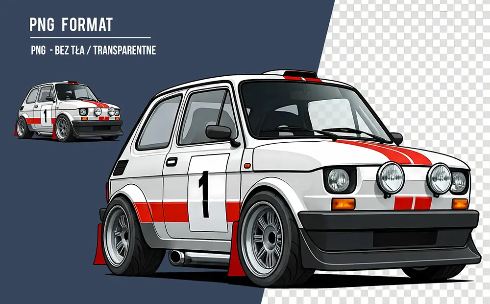 fiat 126p polski maluch auto polski tunning nowy grafiki png klasyk ikona