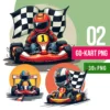 gokart kliparty karting png grafiki