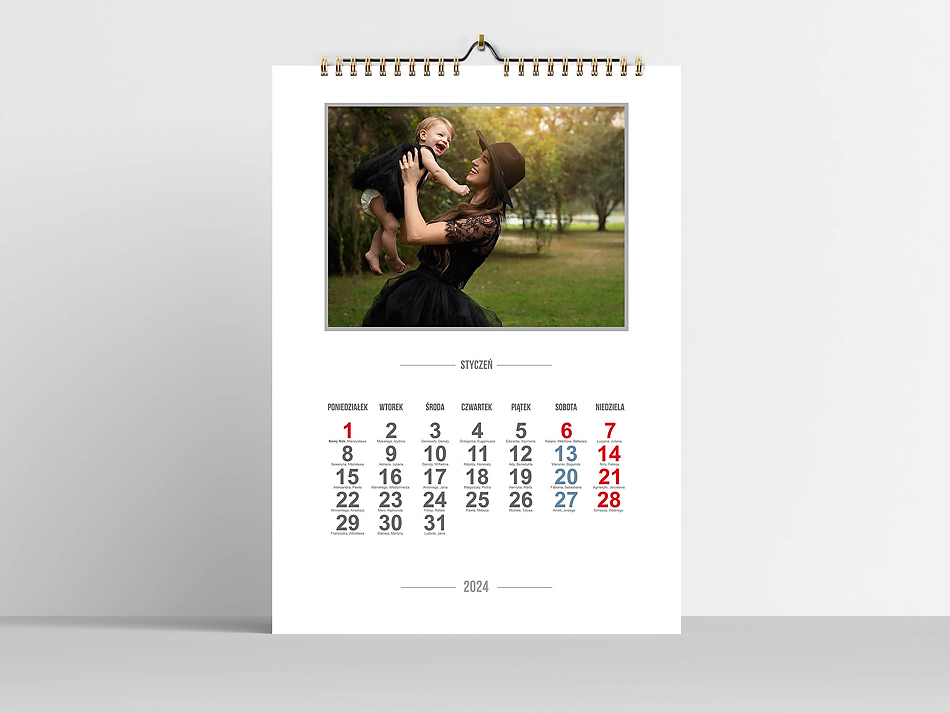 Gotowe Szablony Kalendarzy na Rok 2024: Twoje Łatwe Rozwiązanie do Druku Z Personalizacją Fotografii