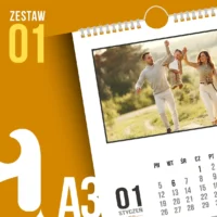 Kalendarz ze zdjęciem A3 – szablony dla fotografów i grafików Z1