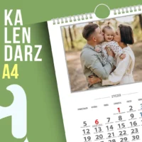 Kalendarz 2026 A4 do personalizacji – edytowalne pliki PSD do druku