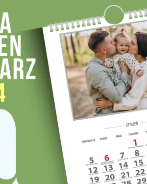 Kalendarz 2026 A4 do personalizacji – edytowalne pliki PSD do druku