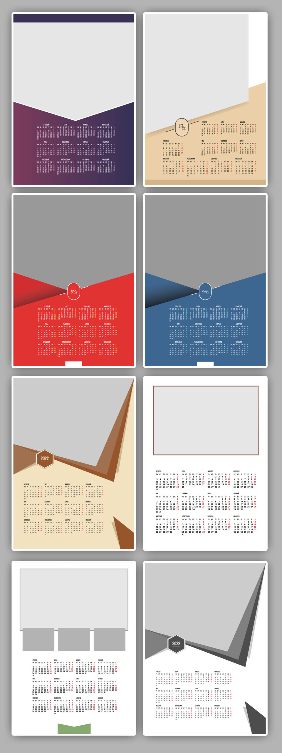 kalendarze jednostronne projekty kalendarium 2022