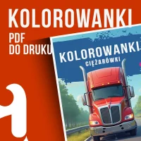 Kolorowanki ciężarówki dla dzieci do druku PDF – Zabawa i Kreatywność