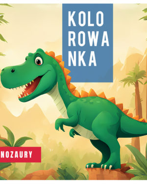 Kreatywna Zabawa dla dzieci Kolorowanka online z Dinozaurami