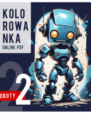 kolorowanki zestaw dla dzieci roboty
