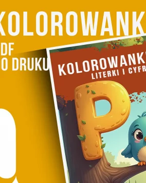 Kolorowanki Litery Alfabetu Do Druku Cyfry literki pdf