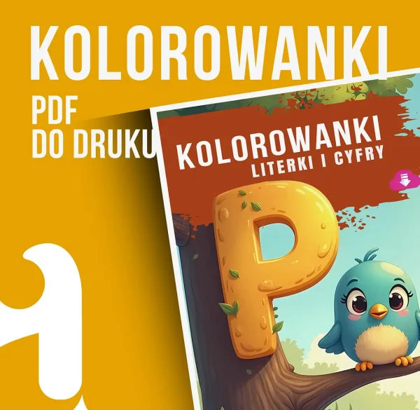 Kolorowanki Litery Alfabetu Do Druku Cyfry literki pdf