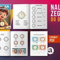 Nauka Zegara dla Dzieci - PDF karty pracy do druku online