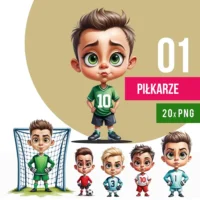 piłka nożna grafika piłkarze clipart png bez tła