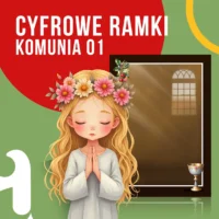 ramki komunia psd szablon