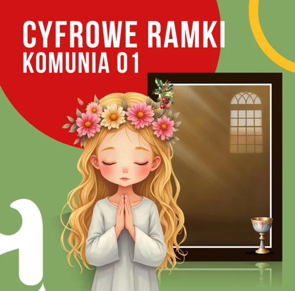 ramki komunia psd szablon