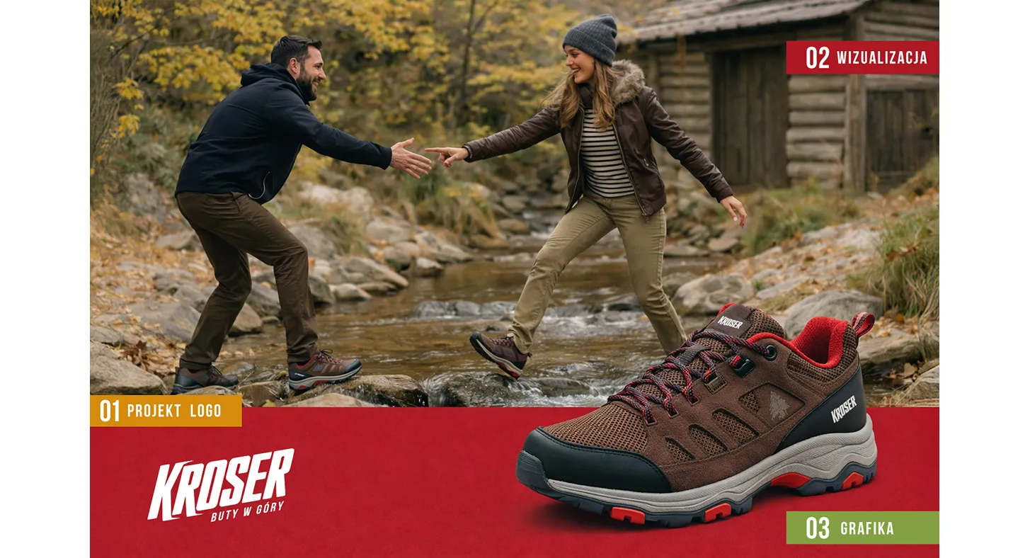 grafika reklama buty grafika fotografia wizualizacja projekt