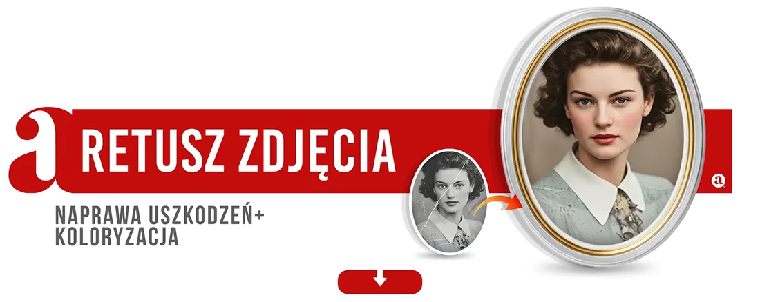 Retusz zdjęcia na nagrobek i odnowa starego foto pomnik naprawa