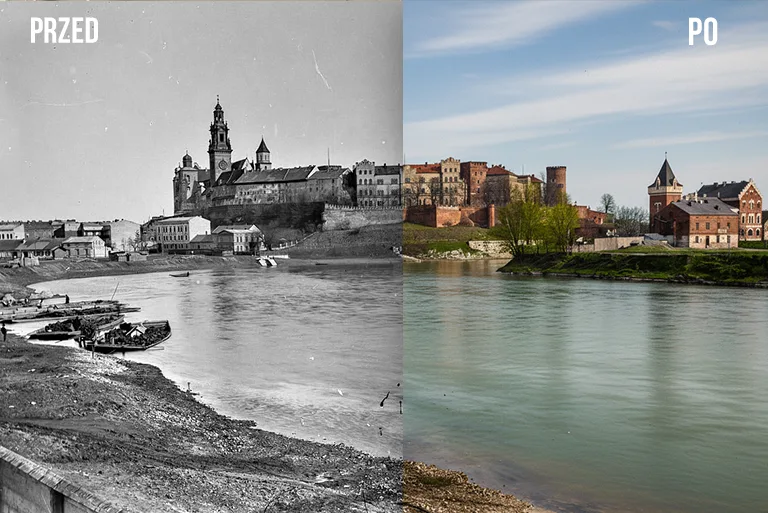 Koloryzacja starych czarno białych zdjęć retusz z BW do koloru