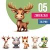 Słodkie Zwierzęta Grafiki PNG – Kreatywny Świat Dla Małych i Dużych Projektów