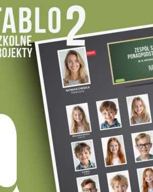 Tablo Szkolne Wzory Dvd 2 Klasowe i Absolwentów szablony A2
