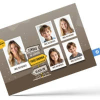 Tablo dla Fotografów Szkolnych ze zdjęciami – Szablony PSD