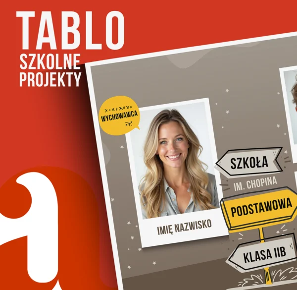 Tablo dla Fotografów Szkolnych ze zdjęciami – Szablony PSD