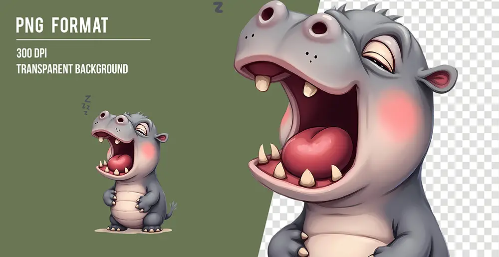 Śpiące Zwierzaki PNG - Pakiet 36 Grafik Cyfrowych do Pobrania